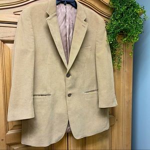 Van Heusen corduroy blazer 42R camel color